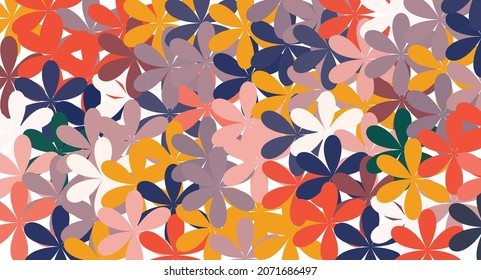Abstract Floral Background Vector Illustration. 