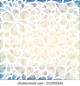 Abstract floral background. Vector illustration