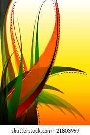 fondo floral abstracto - ilustración vectorial