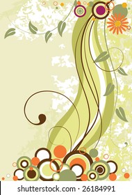 abstract floral background. vector illustration