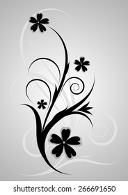 Abstract floral background. Vector illustration