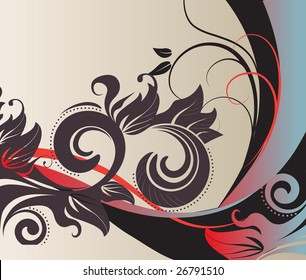 abstract floral background. vector illustration