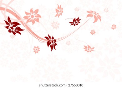 Abstract Floral Background. Vector illustration. Abstract Pattern.