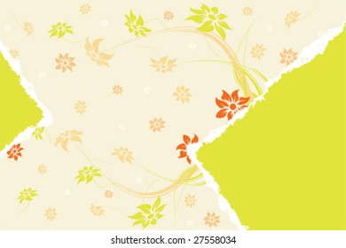 Abstract Floral Background. Vector illustration. Abstract Pattern.