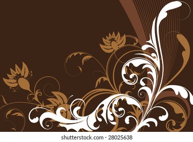 abstract floral background. vector illustration