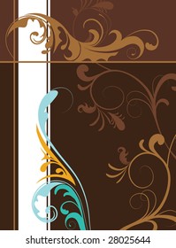 abstract floral background. vector illustration