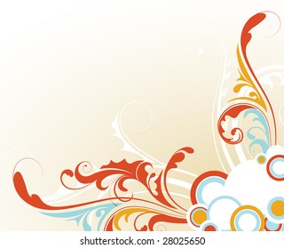 abstract floral background. vector illustration