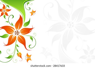 Abstract Floral Background. Vector illustration. Abstract Pattern.