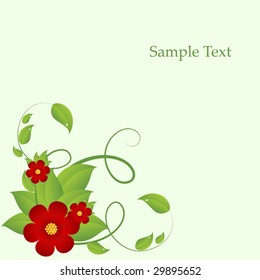 Abstract floral background. Vector illustration.