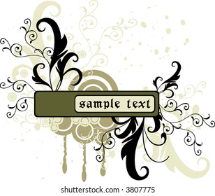 Abstract floral background - vector illustration