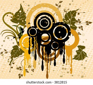 Abstract floral background - vector illustration