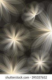 Abstract floral background. Vector illustration.
