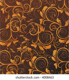 abstract floral background - vector illustration