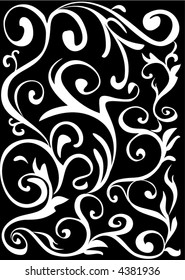abstract floral background - vector illustration