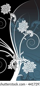 Abstract floral background vector illustration