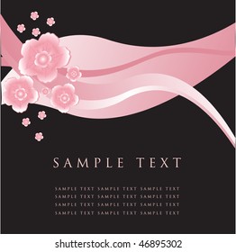 Resumen del fondo floral. Ilustración vectorial.