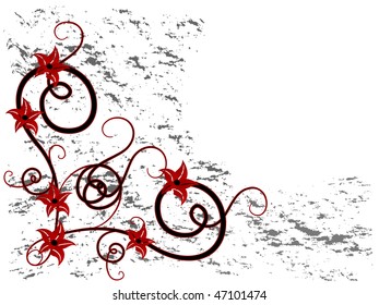 Abstract floral background - vector illustration