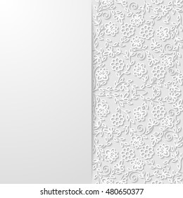 Abstract floral background. Vector illustration.