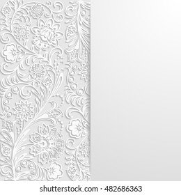 Abstract floral background. Vector illustration.
