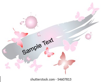 abstract floral background, vector illustration