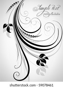ilustración vectorial de fondo floral abstracto