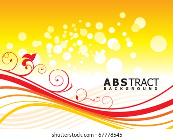 abstract floral background vector illustration