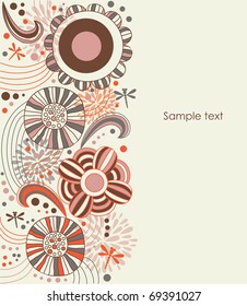 abstract floral background. vector illustration