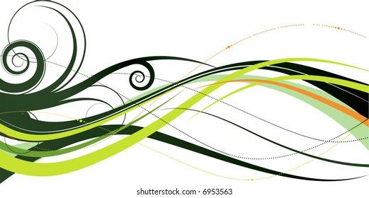 Abstract floral background. Vector illustration