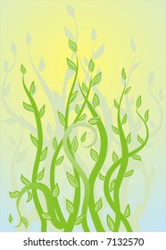 Abstract floral background. Vector illustration