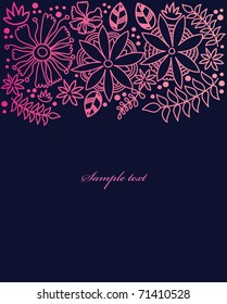 abstract floral background. vector illustration