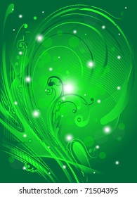 Abstract floral background, vector illustration, eps10