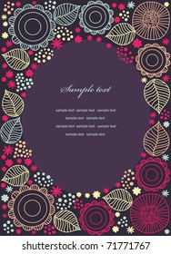 abstract floral background. vector illustration
