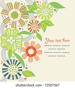 abstract floral background. vector illustration