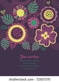 abstract floral background. vector illustration