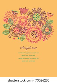 abstract floral background. vector illustration