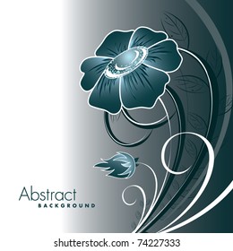Abstract Floral Background. Vector Illustration in eps10 format.