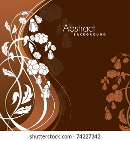 Abstract Floral Background. Vector Illustration in eps10 format.