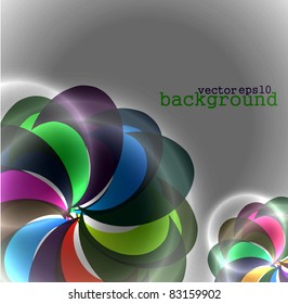 abstract floral  background. vector illustration