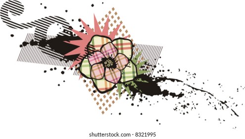 Abstract floral background, vector illustration series.