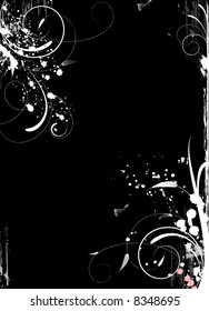 Abstract floral background. Vector illustration