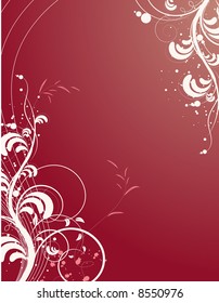 Abstract floral background. Vector illustration
