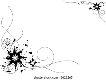 Abstract floral background. Vector illustration
