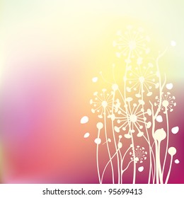 abstract floral background. Vector illustration
