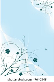Abstract floral background. Vector illustration.