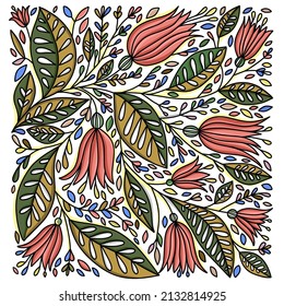 Resumen del fondo floral. Patrón de ornamento vectorial. Elementos Paisley. Excelente para tela, invitación, papel pintado, decoración, embalaje o cualquier idea deseada.