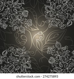 Abstract floral background, vector ornaments - summer, flowers, floral theme for design.