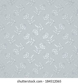 Abstract floral background, vector seamless pattern with roses