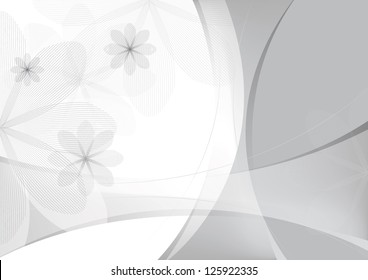 abstract floral background, vector template