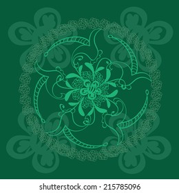 Abstract floral background in warm colours for your ideas