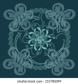 Abstract floral background in warm colours for your ideas